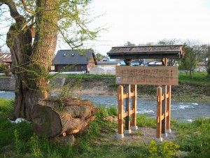 サイカチの木由来看板